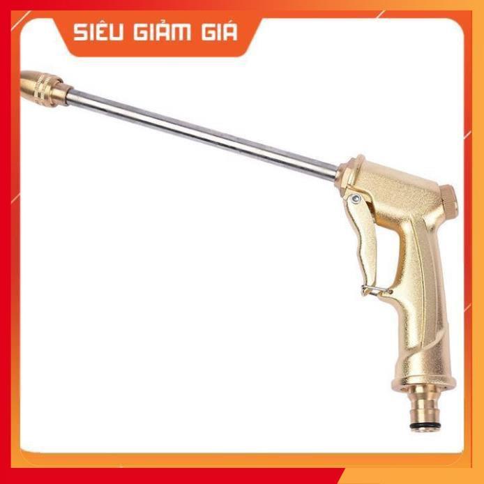 Bộ dây vòi xịt nước rửa xe, tưới cây .tăng áp 3 lần,loại 3m,5m 206701-3 đầu đồng,cút đồng nối đồng nhựa+ tặng đai