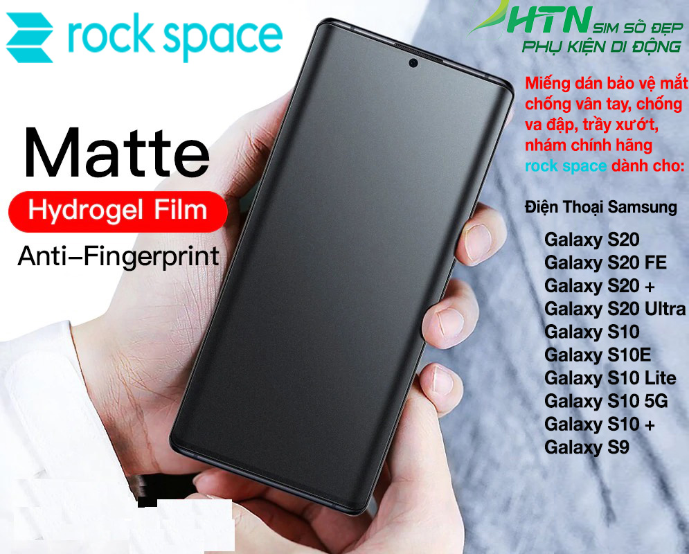 Miếng dán màn hình nhám Matte rock space dành cho samsung S20 S10 S9 FE +/Plus Ultra PPF , chống vân tay và bảo vệ mắt chính hãng