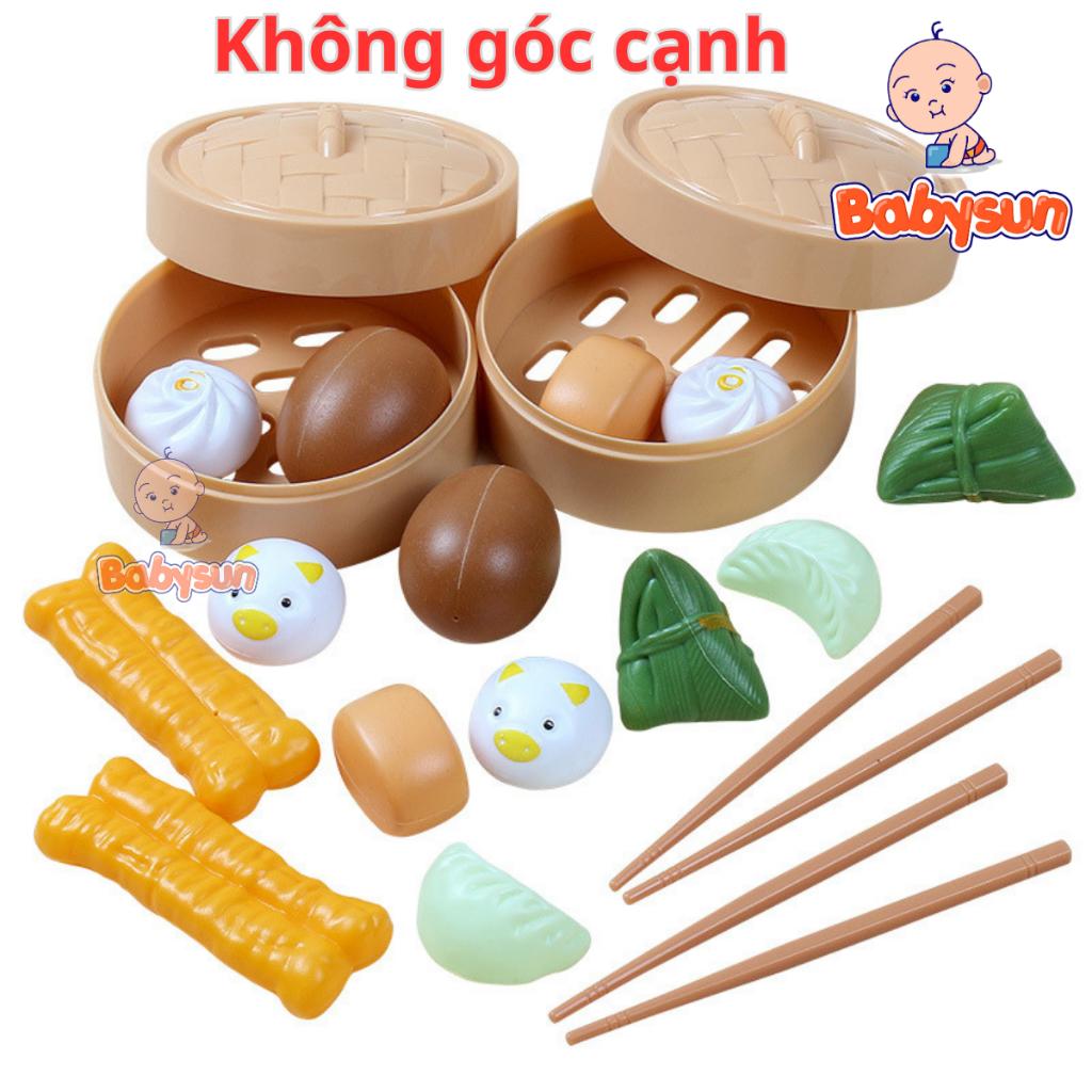 Đồ chơi nấu ăn 82 chi tiết bánh bao các loại cho bé, đồ chơi trẻ em chất liệu nhựa ABS an toàn cho bé thỏa sức vui chơi