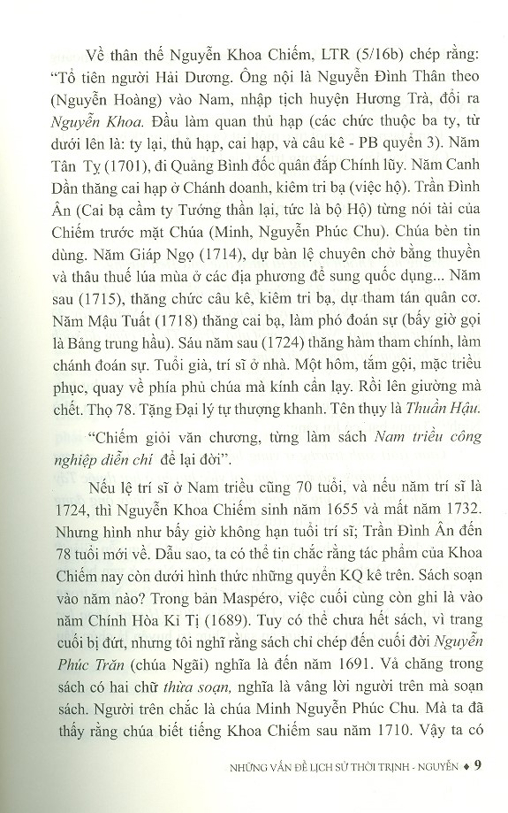 Những Vấn Đề Lịch Sử Thời Trịnh Nguyễn