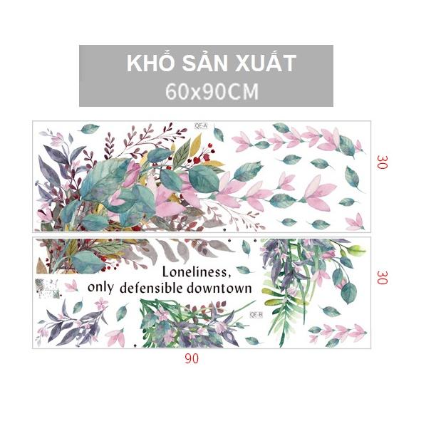 Decal dán chân tường HOA VIỀN CỬA - Trang trí nhà cửa