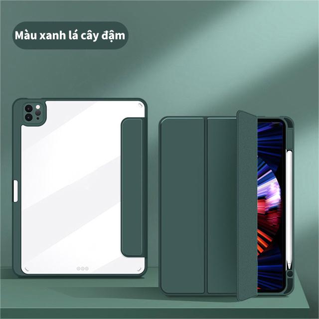 [HÀNG CHÍNH HÃNG] Bao da Ipad ốp lưng Cho iPad Mini6 iPad Gen9 10.2 11 Inch 2021 Ipad Air4 10.9 Vỏ Acrylic Có Thể Tháo Rời