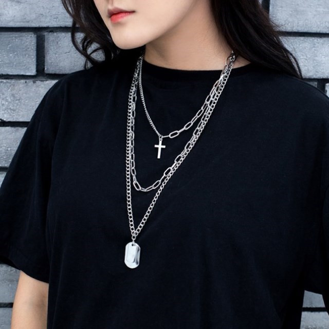 Dây chuyền vòng cổ nam nữ mix thẻ city boy cực cool