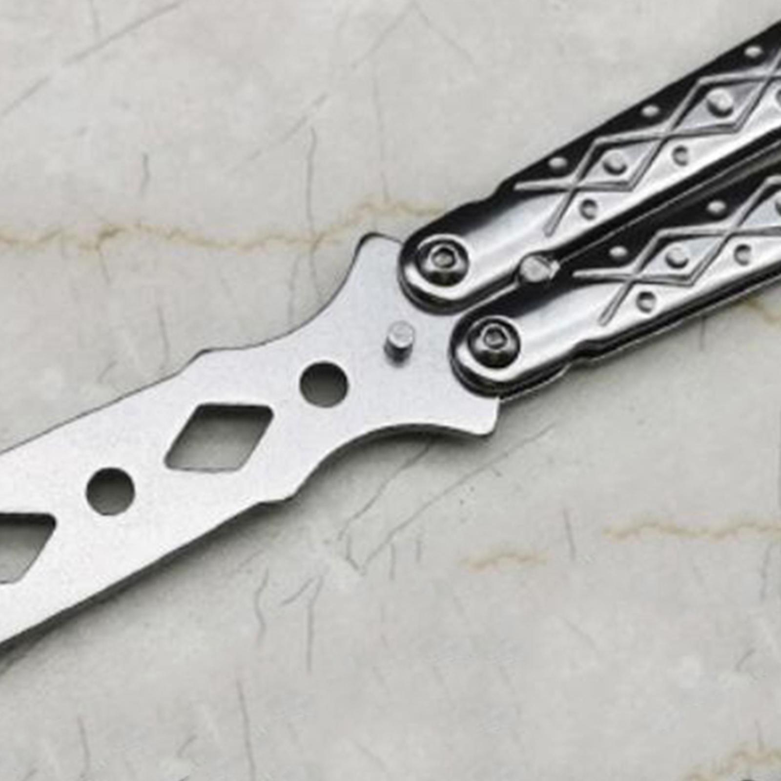 Set of 2 Butterfly Balisong Trainer Training Knife Tool Safe Use Gifts