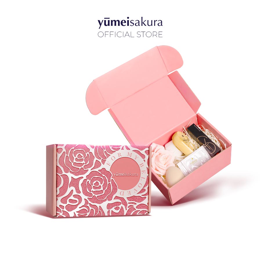 [ GIFT ] Lady Box Hộp Quà Chăm Da Rạng Ngời Yumeisakura ( không bao gồm thỏi son môi 3.5g )