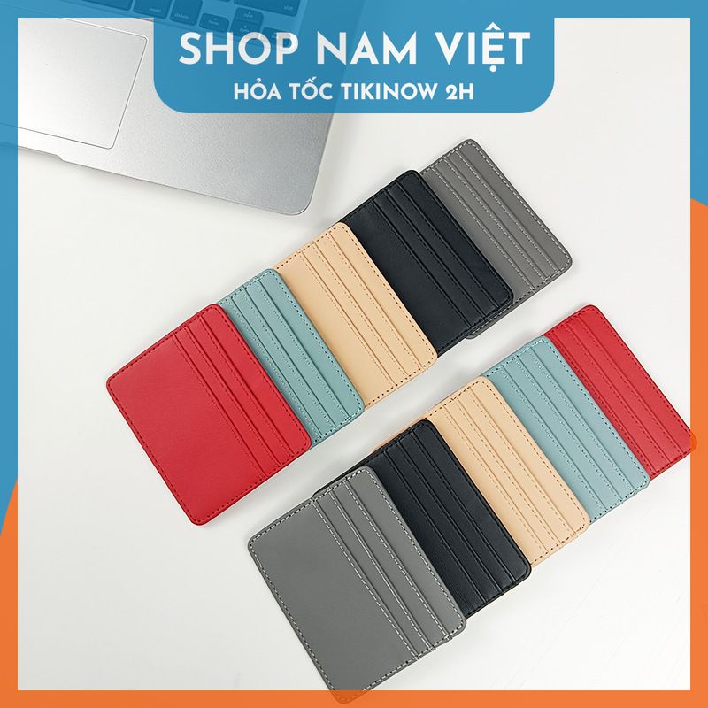 Ví Đựng Thẻ PU 10*8cm 5 Ngăn - Nhỏ Gọn, Tiện Dụng và Thời Trang