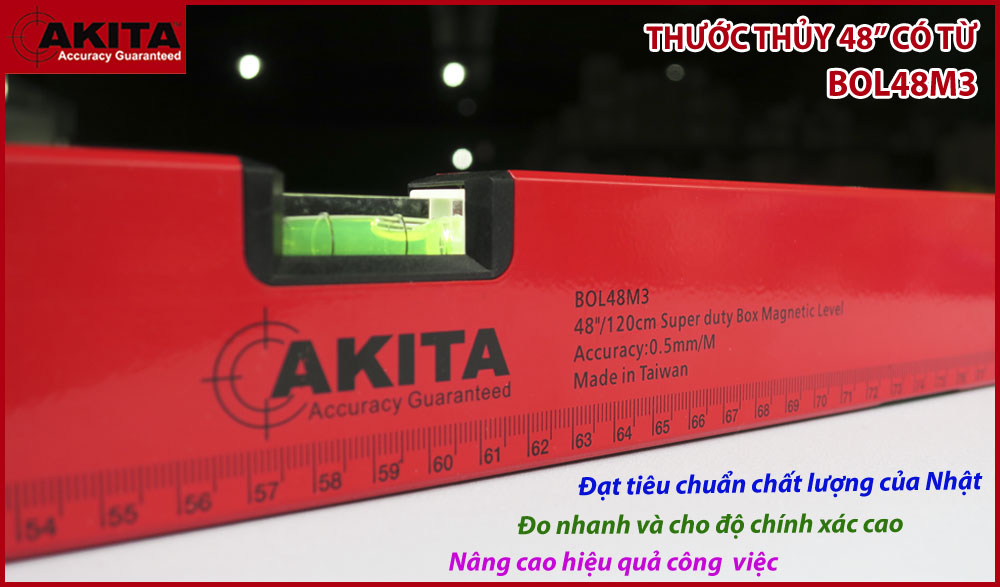 Thước thủy có từ Akita 1200mm