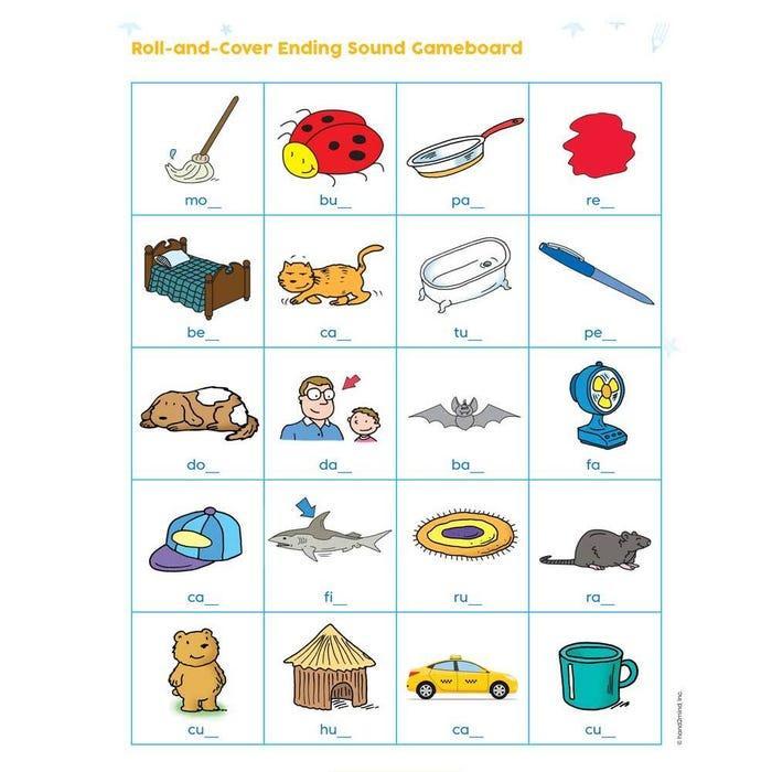 Hand2mind Bộ học chữ ở nhà Mẫu giáo - Learning at Home Literacy Kit, Grade K