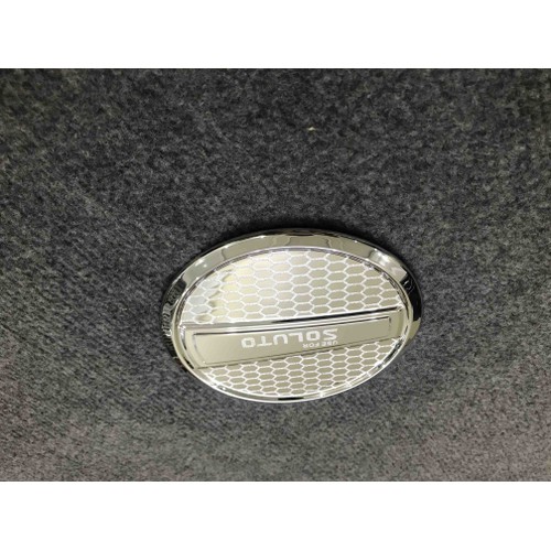 Nắp bình xăng KIA SOLUTO 2021 mạ crom- ốp trang trí nắp xăng xe hơi