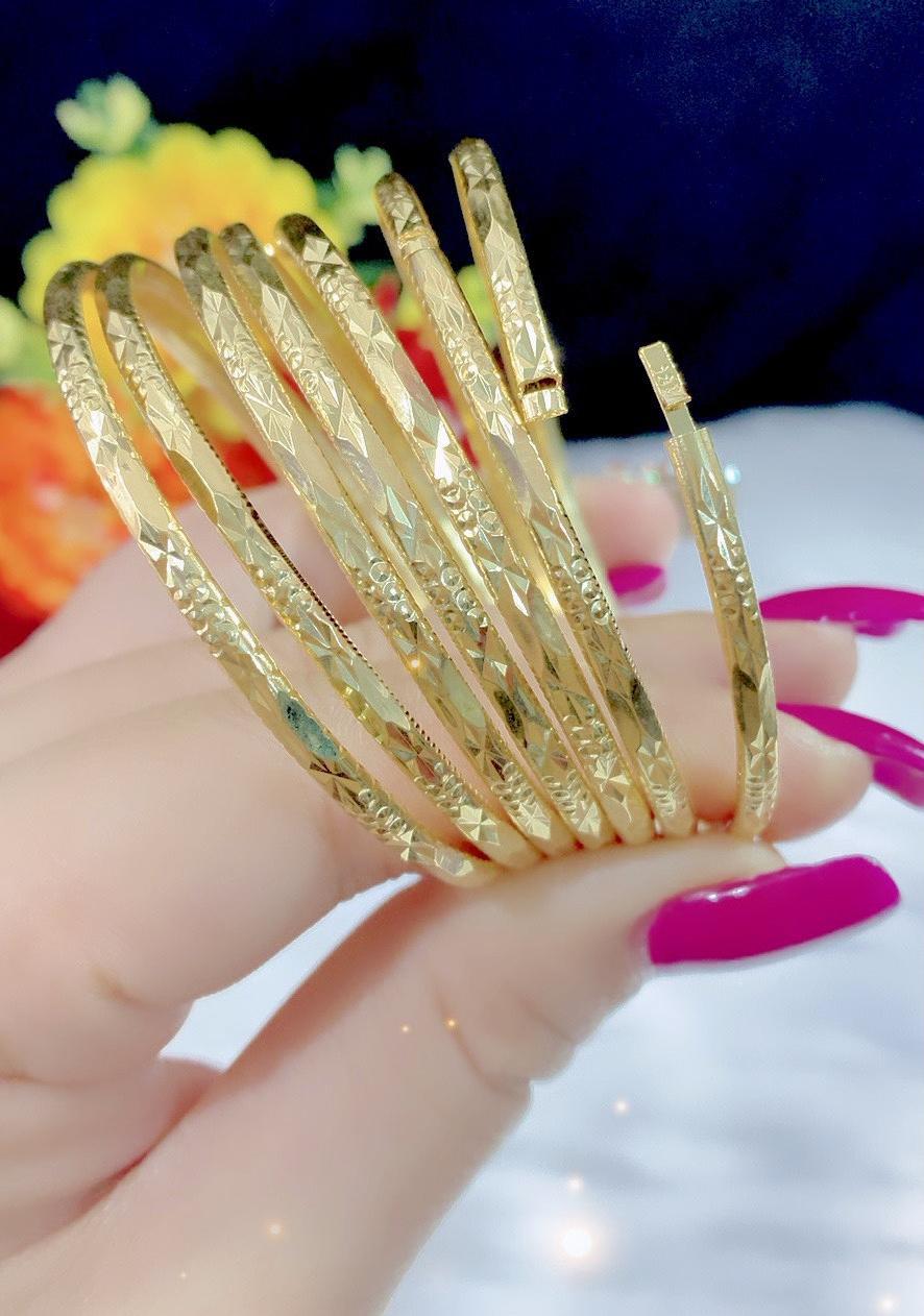 Vòng ximen nhuyễn khoa bấm lưỡi gà bộ 7 chiếc mạ 18k cao cấp P2068