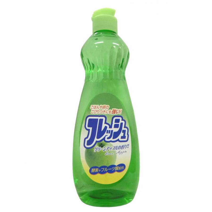 Chai nước rửa bát chén hương táo 600ml Rocket nội địa Nhật Bản