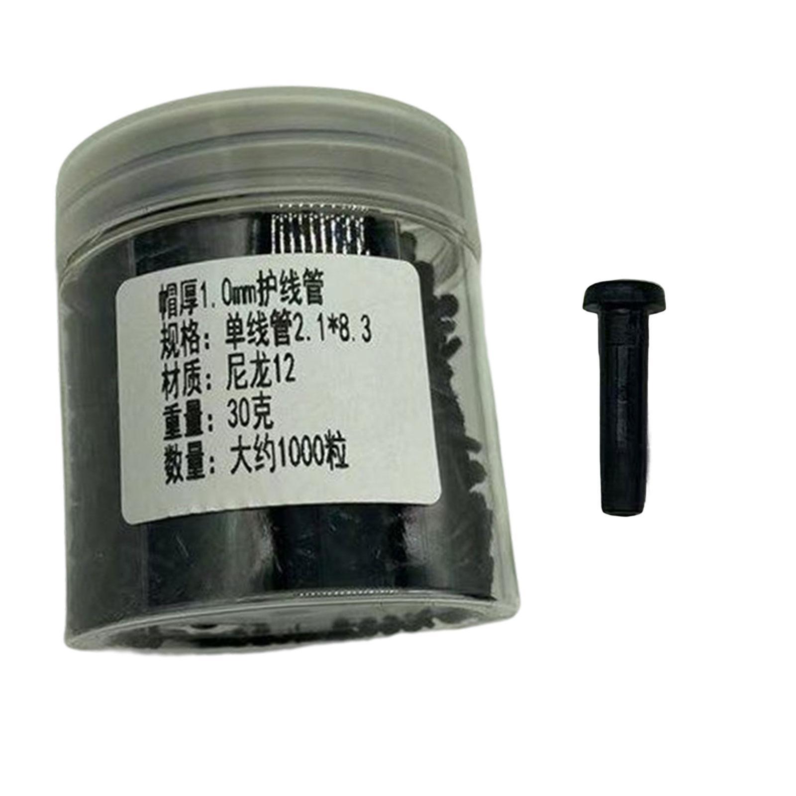 Badminton Racket Racquet Grommets Eyelets, Grommets Tube Protection Nylon Black Durable Replacement Stringing Tools for Stringing Accessories