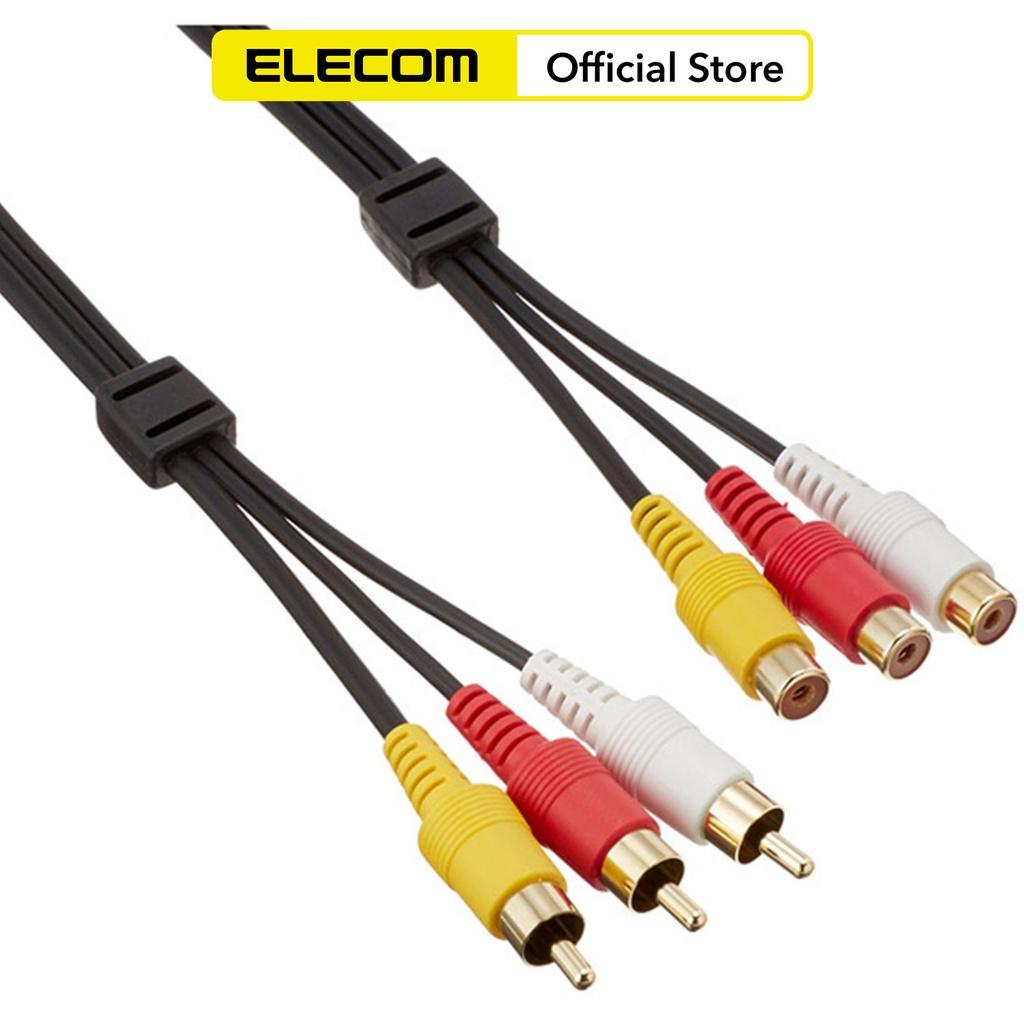 Cáp AV nối 3xRCA - 3xRCA 1.5m ELECOM AV-WRYE - Hàng chính hãng