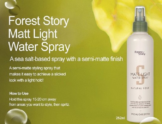 Keo xịt tạo kiểu tóc cứng vừa (Hàn Quốc) Welcos Forest Story Matt Light Water Spray 252ml