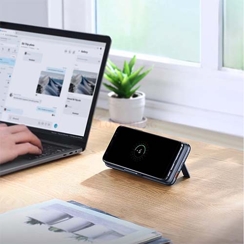 Sạc dự phòng kiêm sạc không dây Aukey Basix MagAir 22.5W QC 3.0 10000 mAh PB-WL02i - Hàng chính hãng