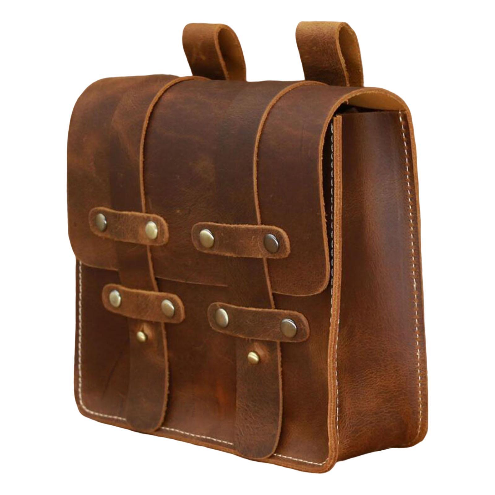PU Leather Fanny Pack Waist Bag Holiday Decorative Vintage Style for Walking