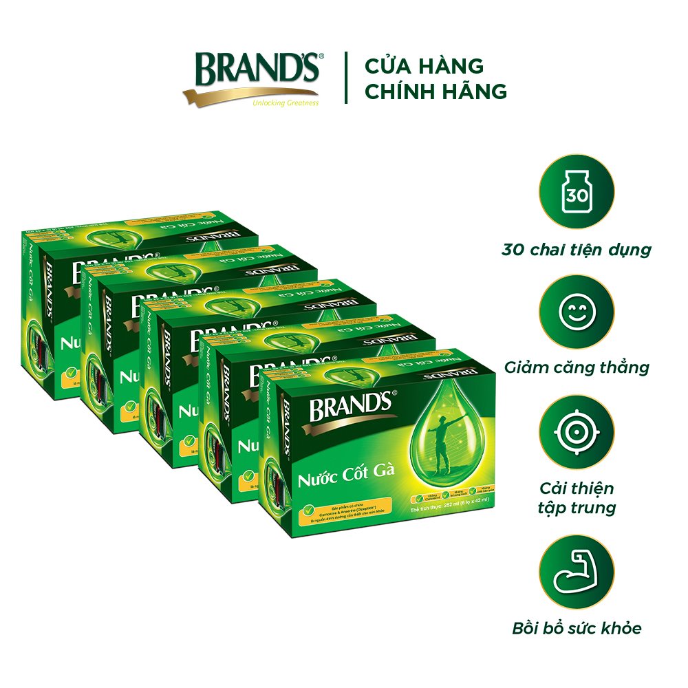 Combo 5 Nước cốt gà BRAND'S Vị Truyền Thống