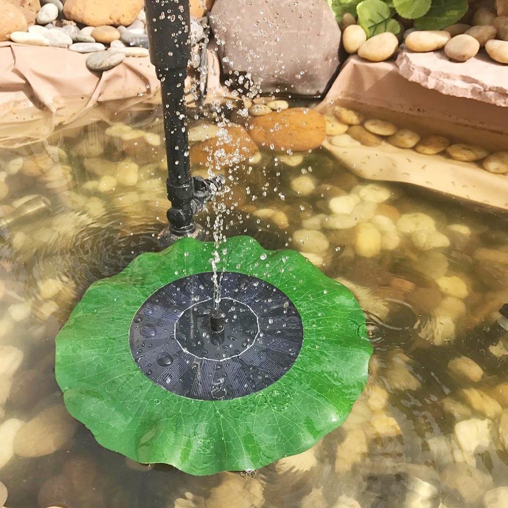 3 Types Floating Solar Powered Fountain Pond Water Pump Garden Bird Bath Tank Decor