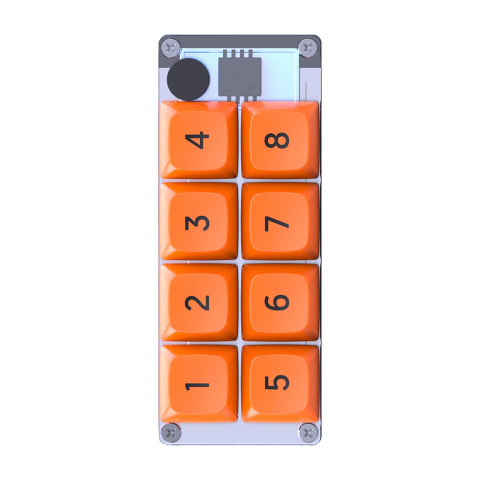 Mechanical Gaming Keyboard 8 Keys Wired Mechanical Keyboard PC Accessories Hot Swappable Easy to Program Programming Pad Keypad
