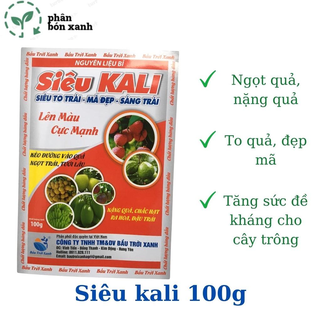 Siêu KaIi, phân bón siêu ngọt quả, sáng mã, to qủa , to củ, cứng cây, tươi màu, mọng nước