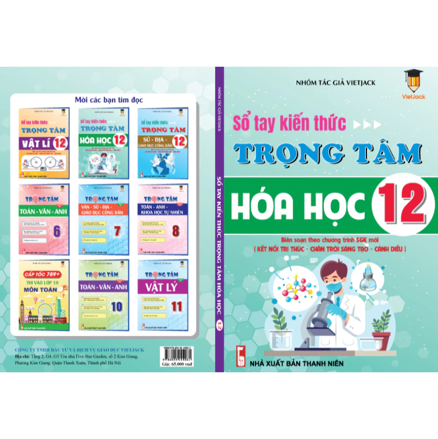 Sách - Combo Sổ tay kiên thức trọng tâm khối A00 môn Toán, Lí, Hóa dành cho 2k7 VietJack