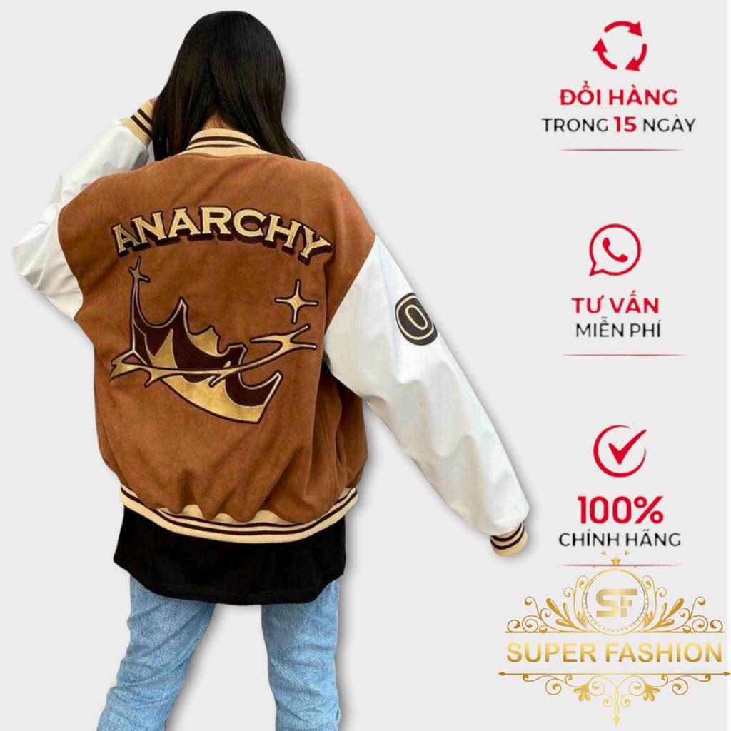Áo Khoác Nữ Bomber Vải Nhung Tăm IN Chữ Phối Màu Trẻ Trung Hiện Đại Hot