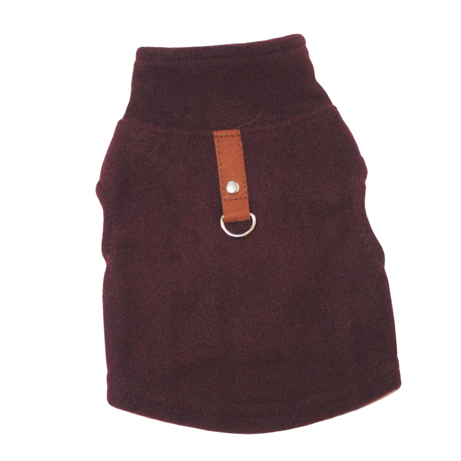 2XL Dog Clothes, Stand Winter Pet Jacket with Traction Warm Apparel Fleece Vest for Pets Dogs Puppy