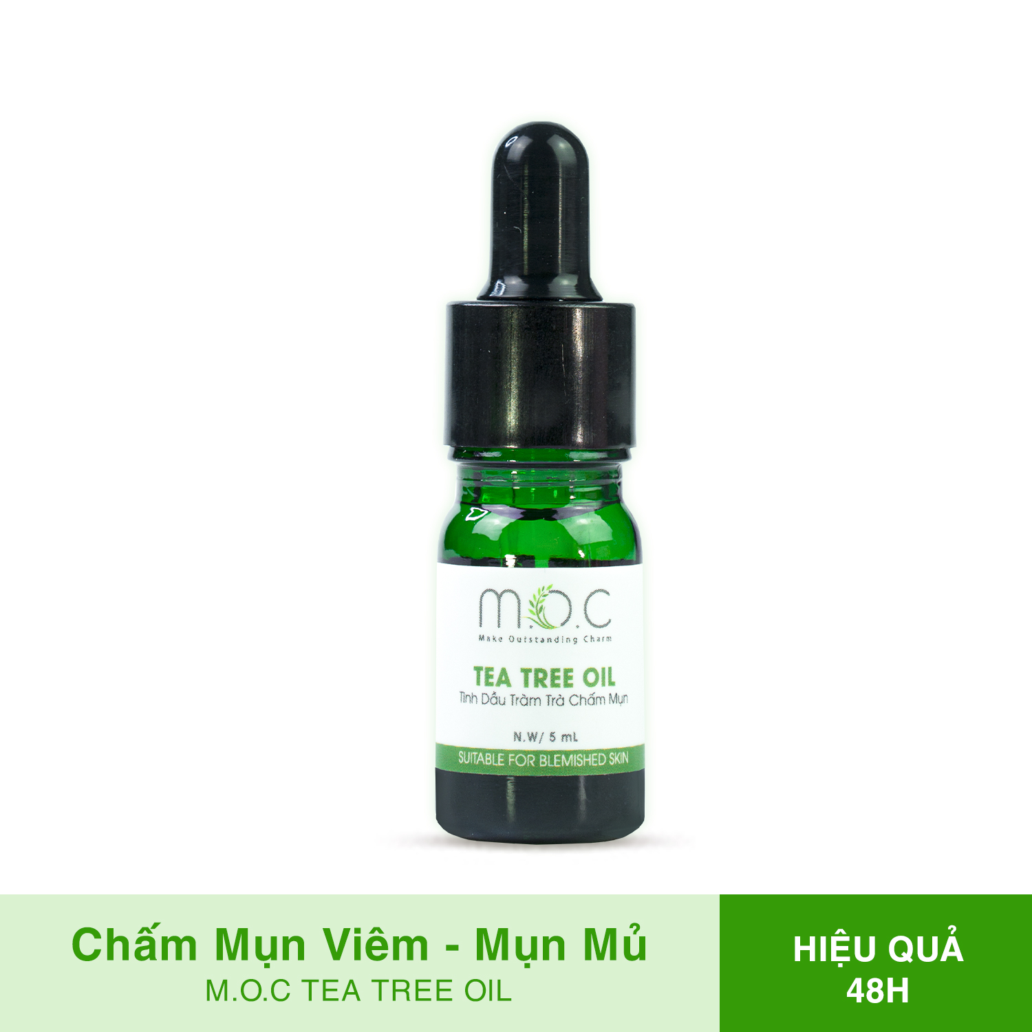 Tinh Dầu Chấm Mụn Viêm M.O.C gom nhân sau 48h