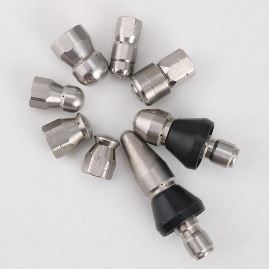 2 Pcs 1/4 ''M Áp Lực Thoát Nước Thông Cống Vệ Sinh Đường Ống Jetter Xịt