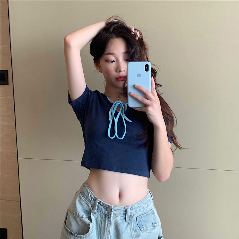 Áo croptop thun nữ Ulzzang Quảng Châu ATC7