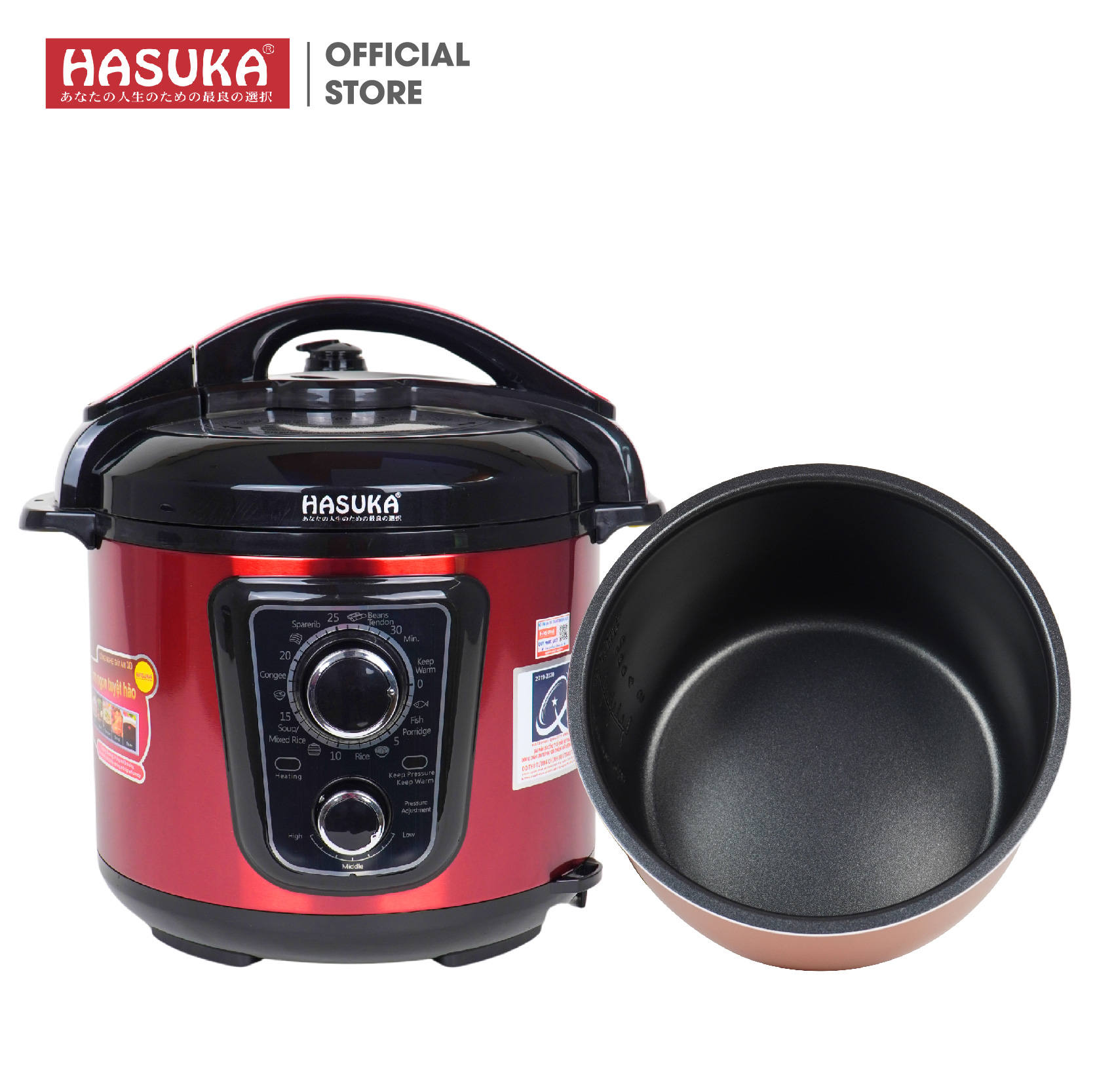 NỒI ÁP SUẤT ĐIỆN ĐA NĂNG HASUKA HSK-983 Hàng chính hãng