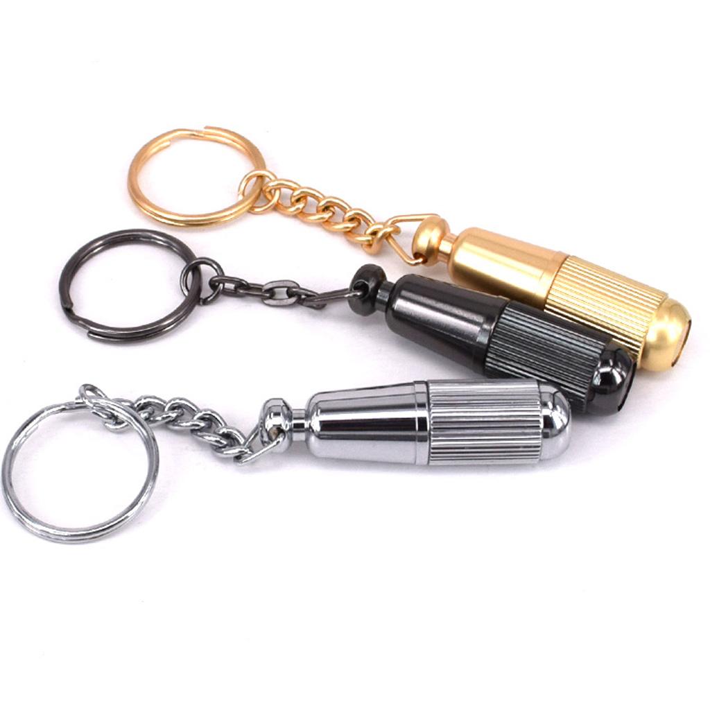 Metal Cigar Punch Keychain Hole Cutters Father's Gift Gold