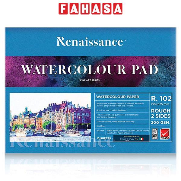 Tập Vẽ Màu Nước - Renaissance R-102 (15 Tờ)