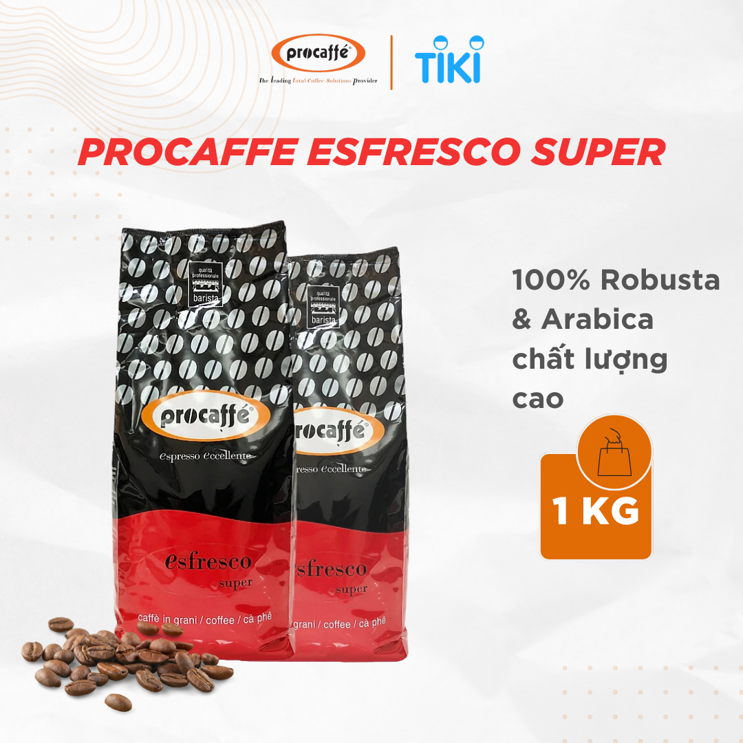 CÀ PHÊ PHA PHIN CAO CẤP PROCAFFE ESFRESCO SUPER. HÀNG CHÍNH HÃNG