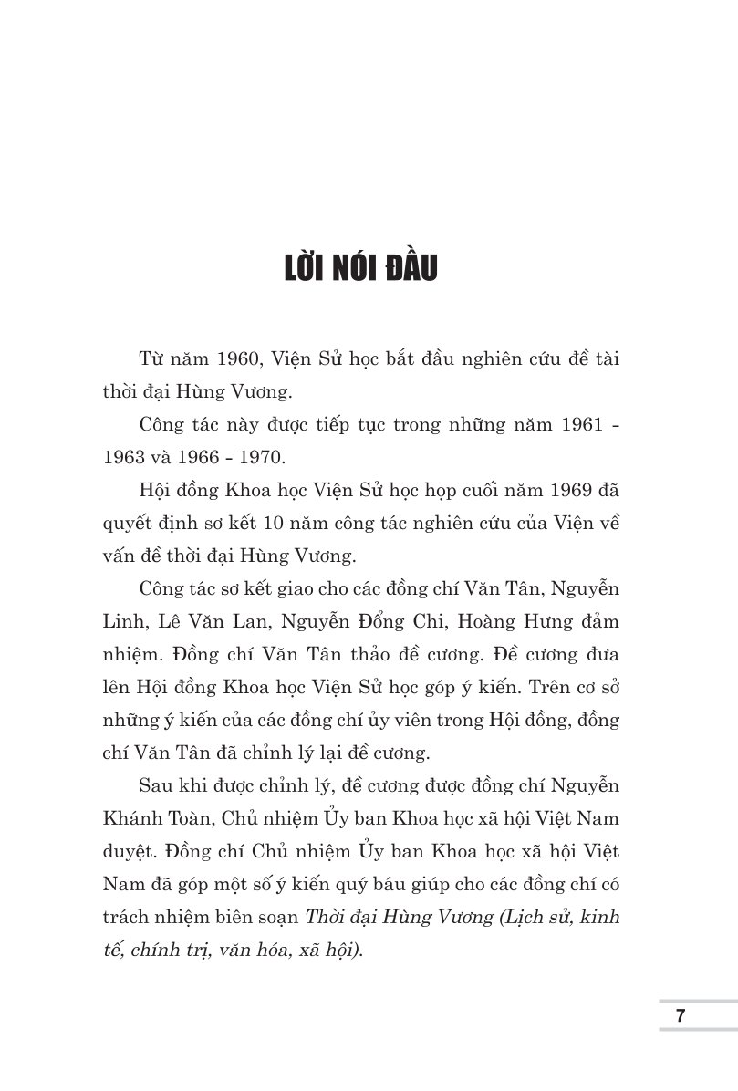 Thời đại Hùng Vương (Lịch sử - Kinh tế - Chính trị - Văn hóa - Xã hội) bản in 2025