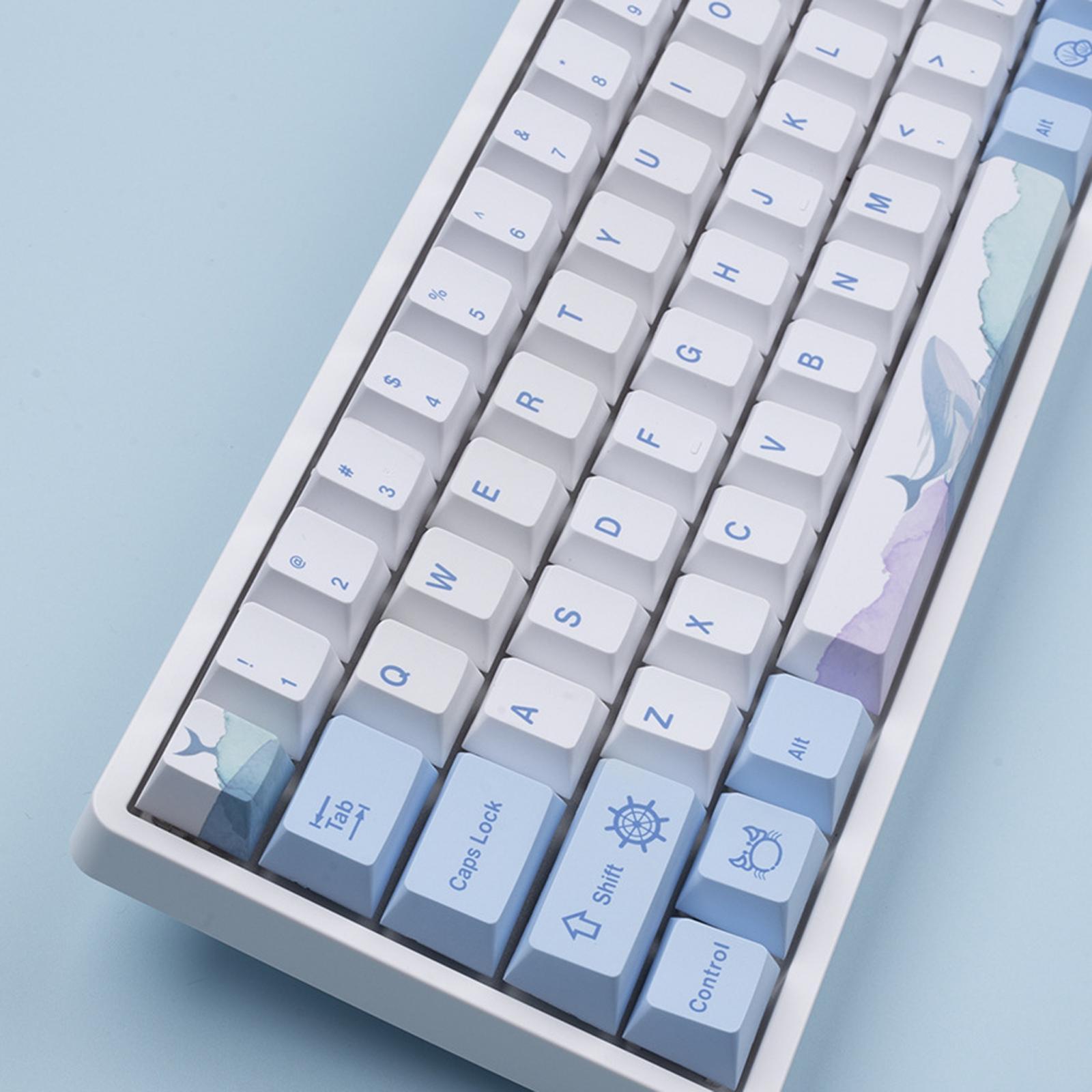 129 Keys PBT Keycaps Set Durable Theme for Mechanical Keyboards