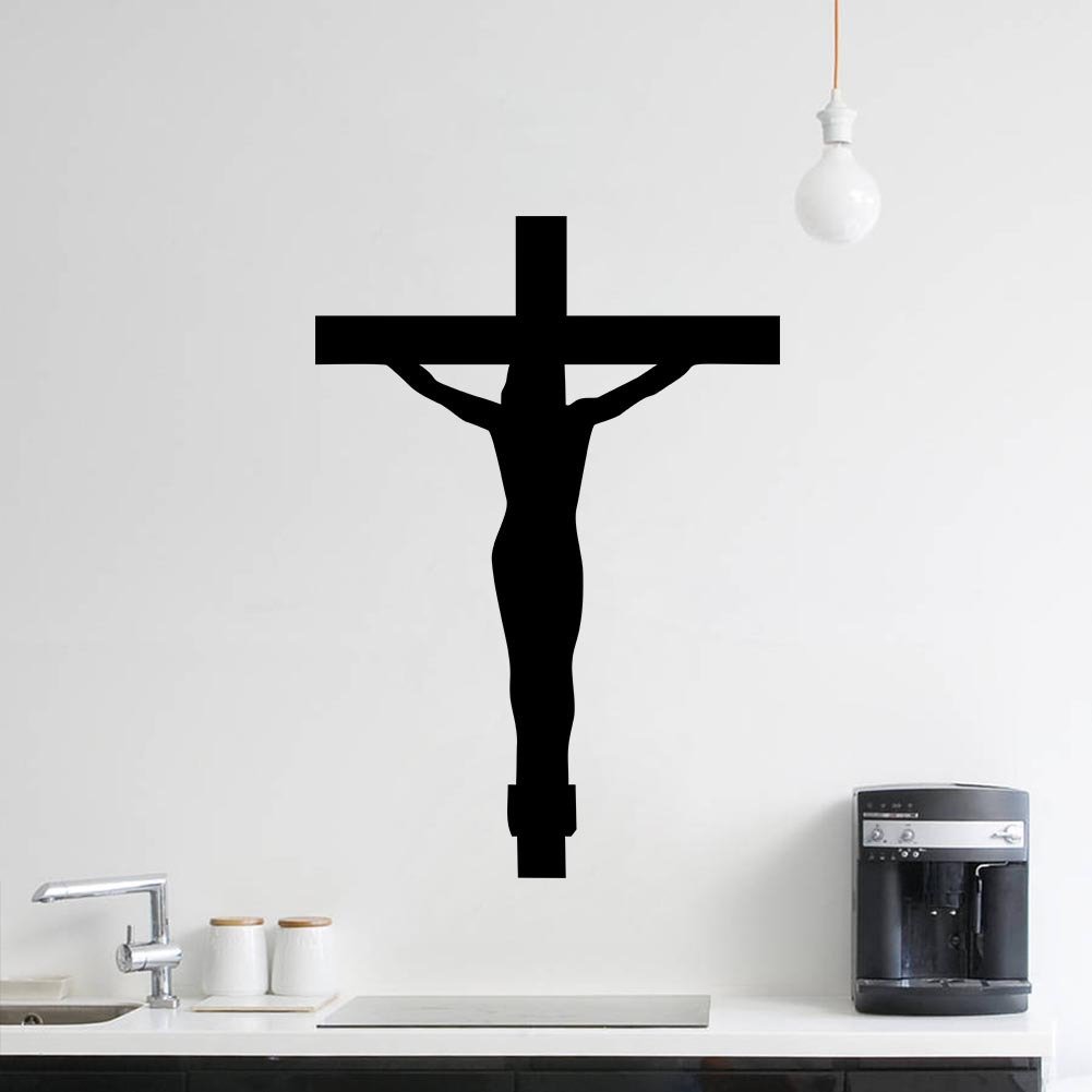 Decal dán tường hình cây thánh giá chúa Jesus