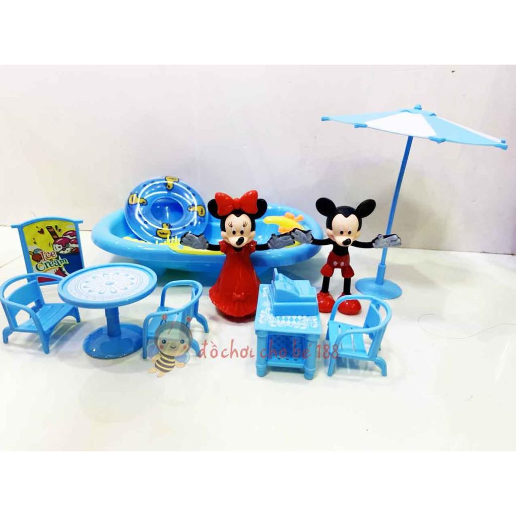 Đồ chơi nhà tắm, chuột Mickey đi cắm trại