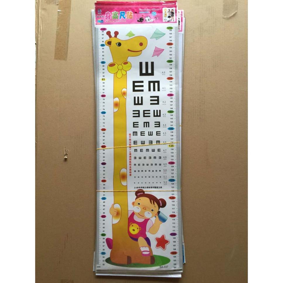 Decal Dán Tường Đo Chiều Cao Cho Bé