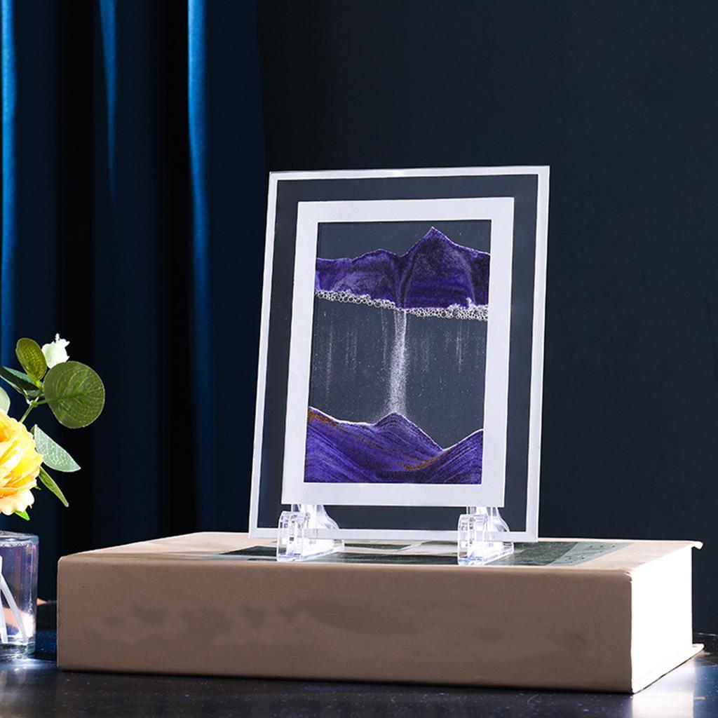 2-Pack Natural Dynamic Sand Picture Flowing Desktop Decors Photo Sand Draw