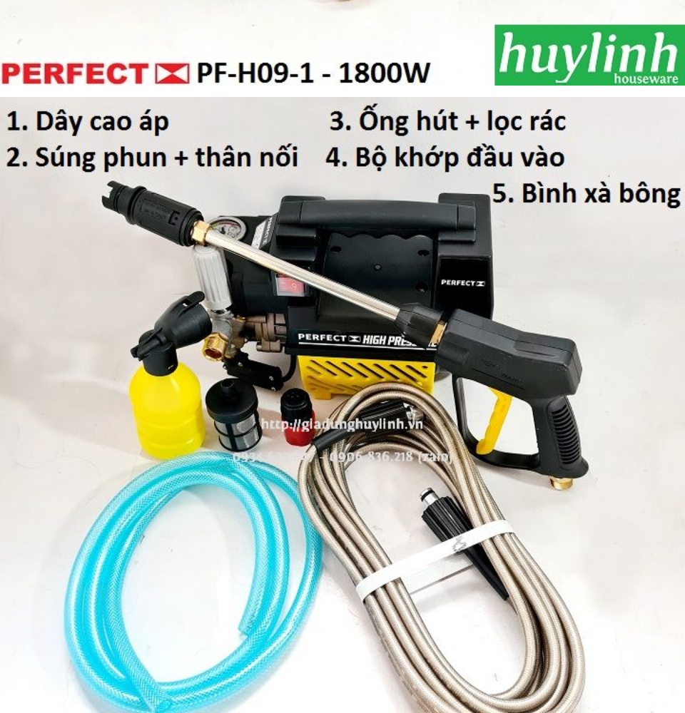 Máy Phun Xịt Rửa Xe Perfect _ Hàng Chính Hãng