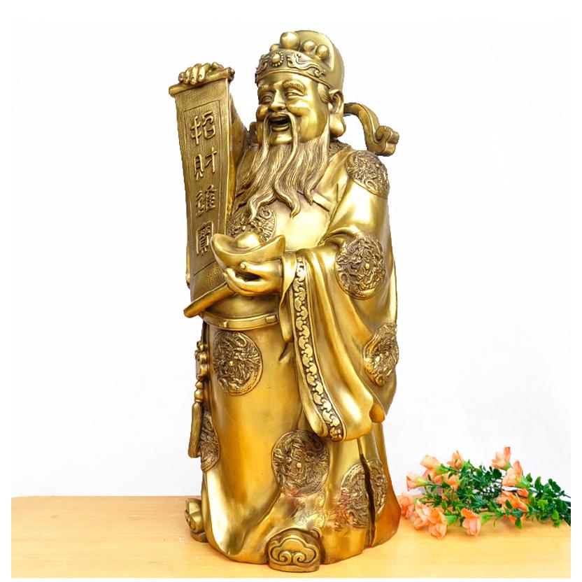 Tượng thần tài Tài Bạch Minh Quân bằng đồng thau cỡ đại