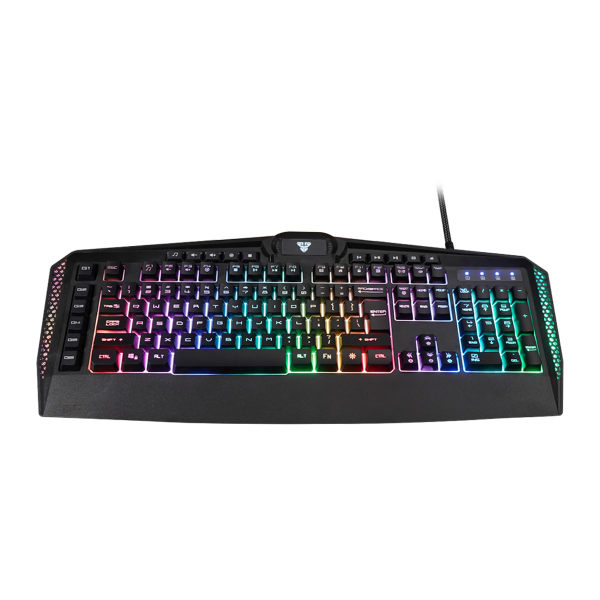 Bàn phím có dây Fanech K513 BOOSTER Led RGB, 26 phím anti ghost, có phần mềm tùy chỉnh, 6 phím macro - Hàng chính hãng