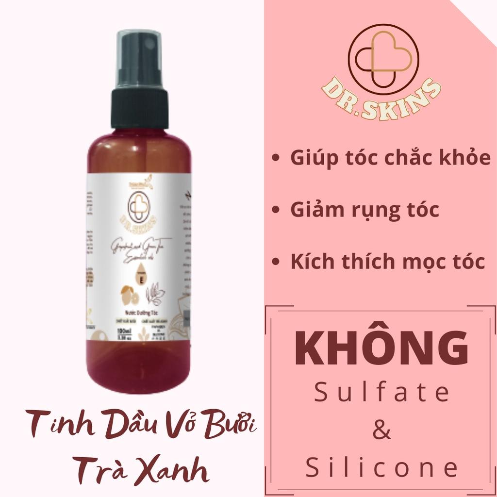 Xịt dưỡng tóc tinh dầu vỏ bưởi, trà xanh 100ml THUAN PHAT Natural Cosmetic