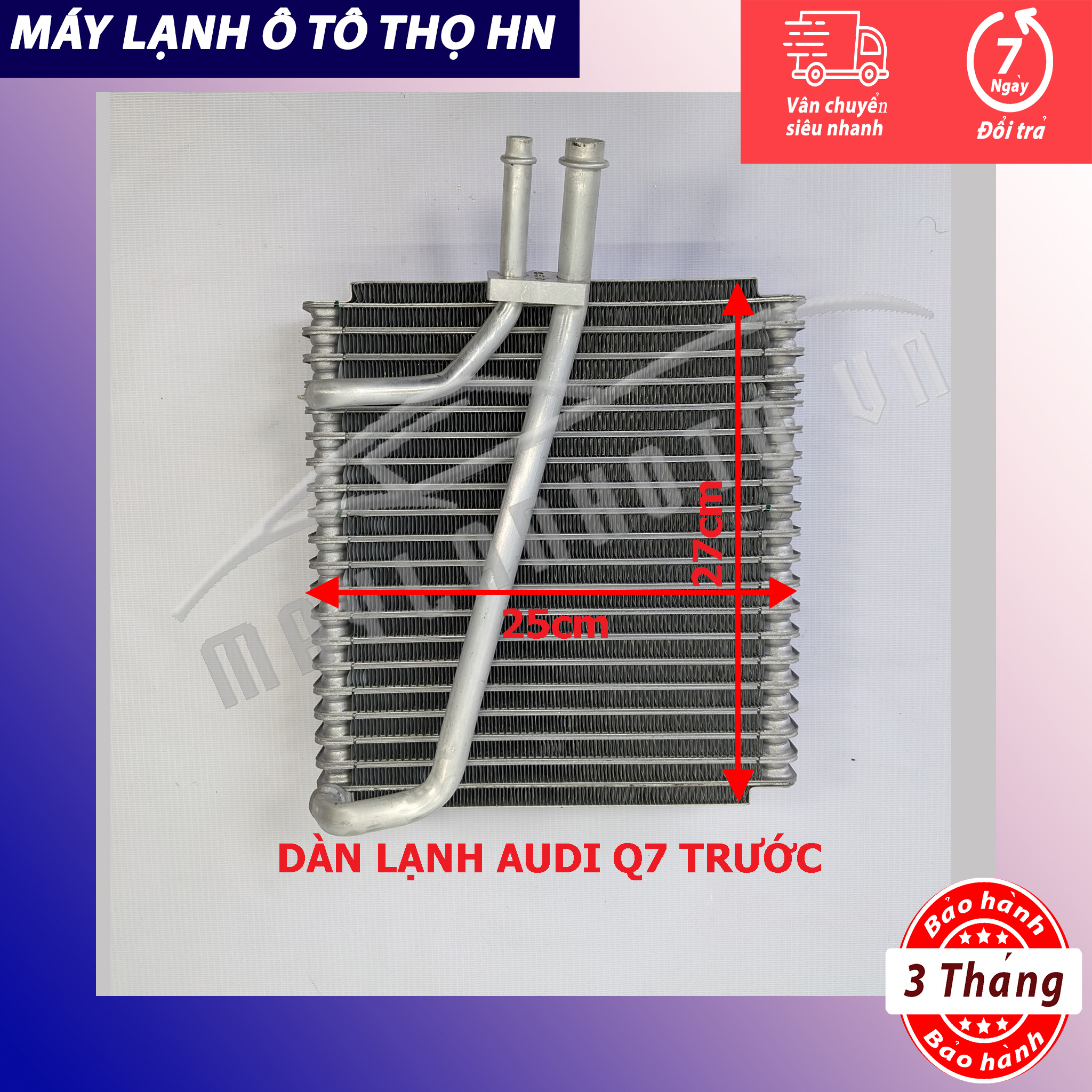 Dàn (giàn) lạnh Audi Q7 (giàn trước) Hàng xịn Thái Lan (hàng chính hãng nhập khẩu trực tiếp)