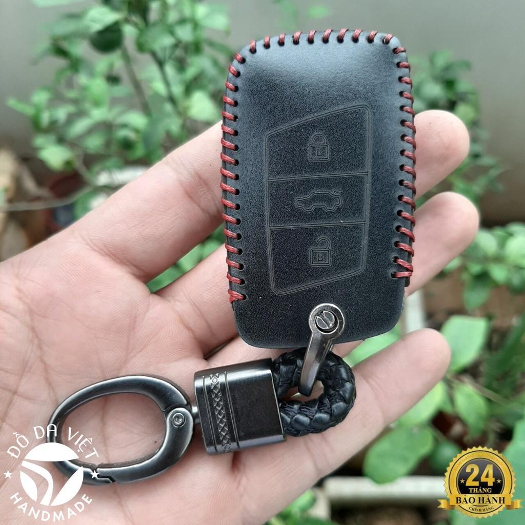Bao da chìa khoá Ô tô Volkswagen Teramont 2022-2023, da bò thật , bảo hành 2 năm,