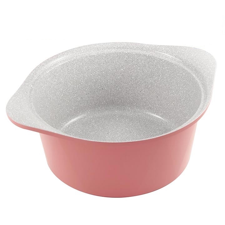 Nồi đúc đáy từ men đá chống dính Greencook GCS05/02-24IH đường kính size 24cm, sâu lòng 12cm, 4.5Lit chọn phân loại màu-Hàng chính hãng