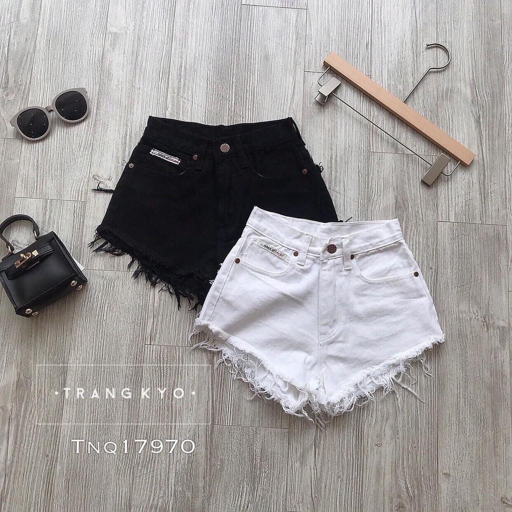 Quần Short jean nữ cạp cao Tua lai Nhiều Size Cho Nữ dễ phối đồ Cá Tính