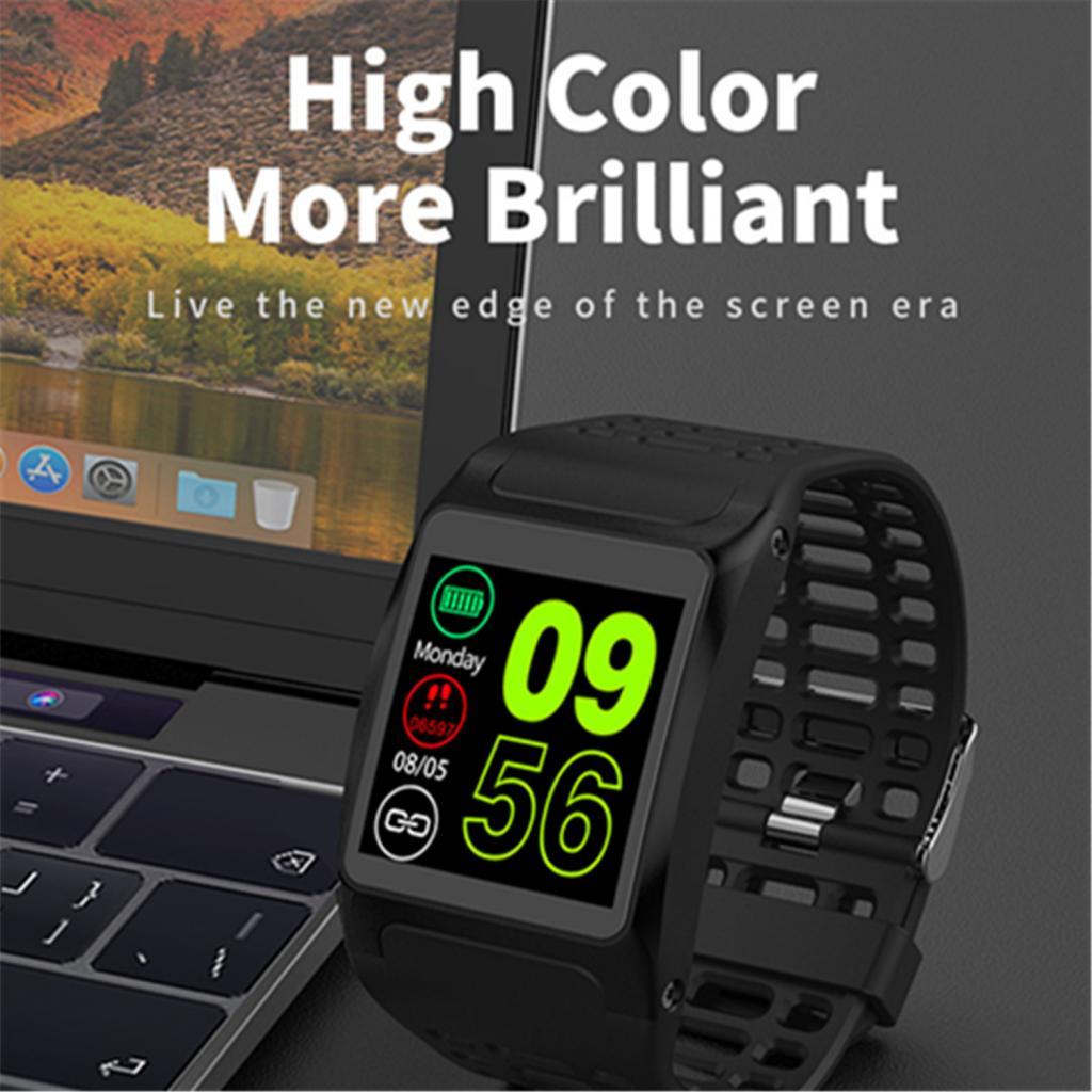 Smart Bracelet Sports Fitness Tracker Health Sleep Monitor Wristband Black