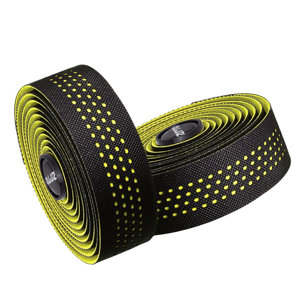 2Pcs Bike Bicycle Handlebar Tape Road Cycling Handle Bar Wraps Grip